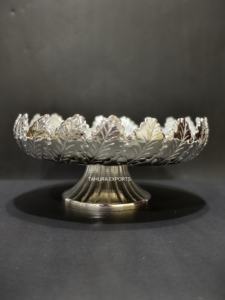 Plateau de service en chocolat de style feuille 2026 avec support, plateau argenté, présentoir de nourriture et de desserts pour la décoration de table d'hôtel, plateau à bas prix - Product Image 6