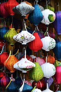 Linternas Vietnamitas Hechas a Mano de Bambú, Decoración Tradicional en Rojo, Azul, Amarillo y Rosa, Artesanía para Decoración del Hogar - Product Image 6