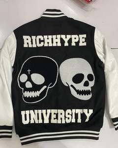 เสื้อแจ็กเก็ตแบบสตรีทแวร์สำหรับผู้ชายปกตั้งสไตล์โลโก้ - Product Image 2