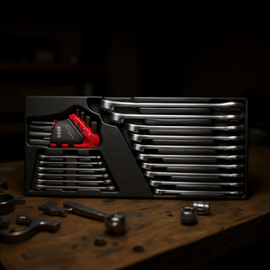 Juegos de herramientas con llaves hexagonales y llaves de carraca Usag, con bandeja vacía - Product Image 3