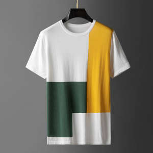 Vente en gros T-shirt coupe ajustée unisexe de haute qualité 100% coton T-shirt uni personnalisé avec logo avant T-shirt pour homme - Product Image 4