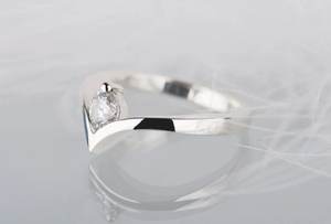 Anillo de moissanita, piedra única, Plata de Ley 925 sólida, ajuste de punta, diseño único certificado por terceros, joyería fina para mujer - Product Image 4