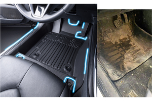 Tapis de sol de voiture noirs antidérapants imperméables sur mesure pour modèles Tucson 5D TPE TUCSON LT <span class=keywords><strong>2017</strong></span> - Product Image 5