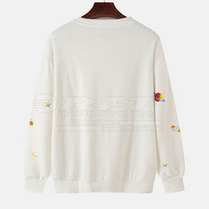 Sweat-shirt en coton mélangé pour hommes avec col en O et manches longues idéal pour l'entraînement sportif et les voyages Sweat-shirt pour hommes - Product Image 2