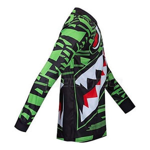 Vêtements d'entraînement Slim Fit Design Production OEM Chemise de motocross imprimée sur mesure avec fonction de séchage rapide - Product Image 4