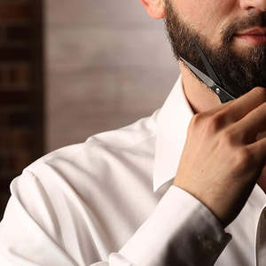 3.9กรรไกรตัดผมสีดำสำหรับร้านเสริมสวยขายส่งใบมีดคมตัดพิเศษพร้อมสกรูรวมถึงหนวด - Product Image 6