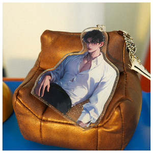 Llavero Acrílico Personalizado con Purpurina, Anillo para Llaves Personalizado, Recuerdo, Regalos Promocionales para Eventos, Color Transparente - Product Image 1