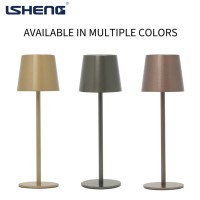 Lampe de bureau LED Lisheng moderne nordique en fer, 3000-6500K, contrôle tactile, batterie Type-C, écologique, simple, garantie 1 an