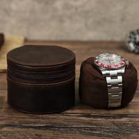 Étui de montre en cuir véritable de luxe avec logo personnalisé Sac de voyage de luxe pour montres pour hommes et femmes Boîtes et étuis à montres