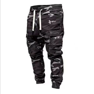 Men's Straight Pattern <b>Canvas</b> Cargo Joggers High Waist Drawstring Closure Lightweight Multiple Pockets Casual Sweatpants Winter - Product Image 5