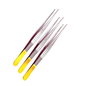 Fórceps Debakey de alta calidad, fórceps vasculares cardiovasculares, fórceps de tejido de acero alemán de Medio oro, pinzas vasculares médicas - Product Image 3