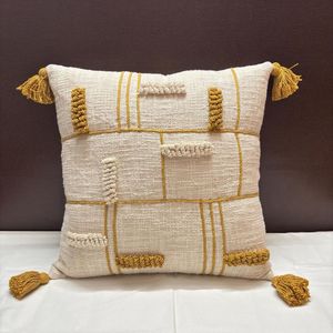 ปลอกหมอนผ้าฝ้ายทอตกแต่งด้วยมือหมอนโบโฮกลางแจ้งมีเอกลักษณ์ - Product Image 3