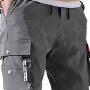 กางเกงคาร์โก้ผู้ชายแบบลำลองกลางแจ้งกางเกงผ้าแคนวาสสไตล์น้ำหนักเบาสไตล์ฮาเร็มปรับแต่งได้เพื่อความสบายสูงสุด - Product Image 4