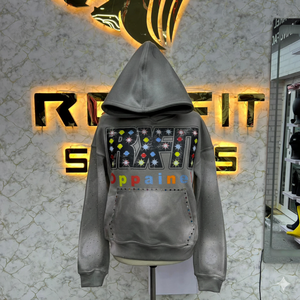 Sweat à capuche personnalisé de style unique 2025, meilleur sweat à capuche à fermeture éclair, effet délavé, fermeture éclair ornée de strass, lavage à l'acide, sweat à capuche en molleton pour homme, streetwear - Product Image 2