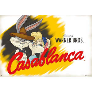 Póster moderno de Casablanca, decoración de pared elegante hecha de papel - Product Image 1
