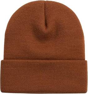 Wholesale Bulk Custom Design 3D Embroidery Skull Jacquard <b>Winter</b> Warm Knitted Beanie <b>Hat</b> Men Women Unisex OEM Service - Product Image 1