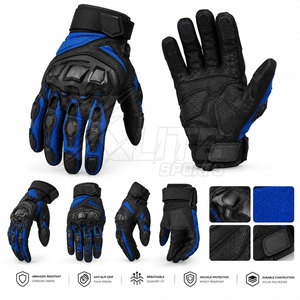 Winter Cordura Motorbike Gloves Waterproof Touchscreen Compatible Flexible <b>Finger</b> Design Adjustable Wrist <b>Strap</b> for Unisex - Product Image 4