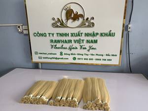 ผมเวียดนามแท้แบบไม่ผ่านกระบวนการ  แบบธรรมชาติ เงางามตรงสลวย  ผมแท้เวียดนามแบบเป็นมัด  น้ำหนัก 100 กรัม  แบบเย็บสองชั้นด้วยเครื่องจักร - Product Image 2