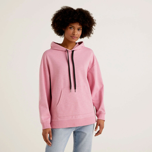 Sudaderas con capucha de gran tamaño para mujer Sudadera con capucha con estampado Rosa Sudaderas con capucha de gran tamaño unisex Jersey de bolsillo de manga larga Personalización OEM 2025 - Product Image 1