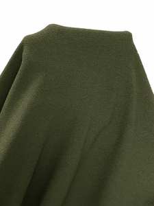 Robe à capuche en molleton vert olive pour femmes, longueur longue, coupe ample, ourlet arrondi, OEM, décontractée, impression personnalisée, fabrication en gros - Product Image 4