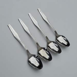 ชุดช้อนเสิร์ฟสแตนเลสสตีลลายตอก 6 ชิ้น สำหรับชุดอาหารอินเดีย อุปกรณ์ครัว ขายดีปี 2025 - Product Image 2