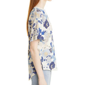 Camisetas estampadas de alta calidad para mujer, camisetas de manga corta 95% de algodón 5% Spandex, Camiseta holgada, Tops cortos para mujer - Product Image 3