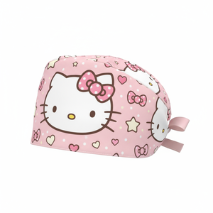 Gorro de Enfermera Ajustable de Algodón Puro, Gorro Quirúrgico Estampado para Enfermeras, Médicos, Gorros Médicos al Mejor Precio - Product Image 4