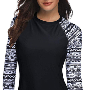 2024 <b>Women's</b> Long <b>Rash</b> <b>Guard</b> with Compression Sublimation Printed Sleeve Design Plain Sports Wear at Low Price - Product Image 4