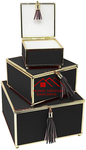 Boîte à bijoux en métal d'aluminium pur pour le stockage Boîte à bijoux finie en argent de conception de coffre à main - Product Image 3