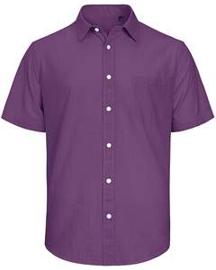 T-shirt décontracté à col rond tendance pour hommes Coton de haute qualité Doux Léger Couleur vierge Mode - Product Image 3