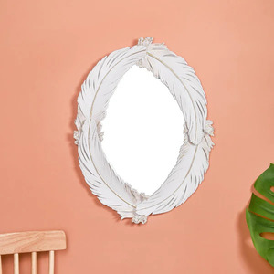 Feather fusion Oval Shape <b>Frame</b> Latest Wall <b>Mirror</b> for Home Decoration New Metal Wall <b>Mirror</b> in Wholesale Price - Product Image 1
