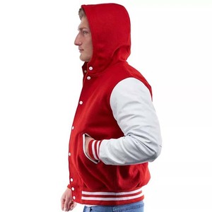 Chaqueta Varsity de Lona Casual de Invierno para Hombre, Hecha a Medida, de Alta Calidad, Precio Económico, Color Sólido, con Parches, Impermeable - Product Image 5