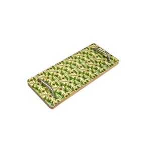 High Quality Custom Enamel Wooden <b>Tray</b> <b>Handle</b> Luxury Designer Irregular Shaped Solid Polished Finish Eco-Friendly Hotel Home - Product Image 1