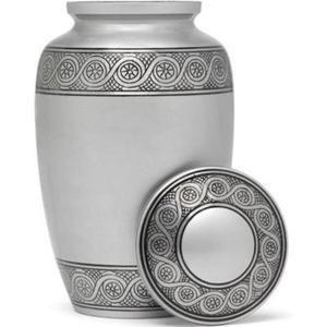 Urna de cremación de banda Floral grabada, urnas humanas de alta calidad para recuerdo de cenizas, urna de cremación de estilo europeo más tendencia a la venta - Product Image 6