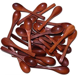 Cucharas de diseño de madera Decoración de cocina Restaurante y diseño de hotel Cubiertos naturales con diseño de acabado pintado por glowin fashion - Product Image 4