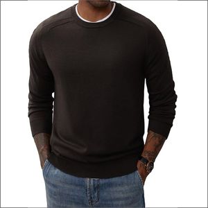300 GSM personnalisé hommes col rond sweat automne Streetwear français éponge goutte épaule brodé polaire usine solide motif - Product Image 1