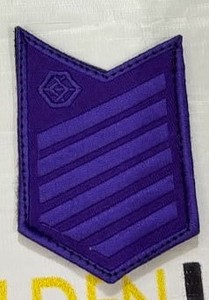 High Quality Embroidered Flag Patch with Majick <b>Strip</b> Iron-On Chenille Lace Heart Flower Design for Jackets Hats Vests - Product Image 2