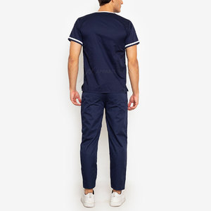 Uniforme de gommage pour hommes à prix réduit Ensembles d'uniformes de gommage respirants sur mesure Col montant Manches courtes Active Wear Uniforme de gommage pour hommes - Product Image 5