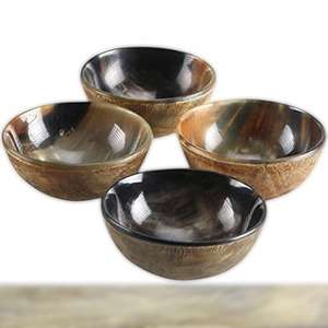 Cuencos de cuerno de búfalo Natural de alta calidad de lujo, fabricante y exportador de cuerno en India, uso de utensilios de cocina/cuencos de cuerno de búfalo - Product Image 4