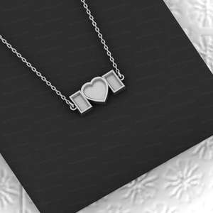 ขายดีที่สุดจี้หัวใจกึ่งติดเครื่องลางทรงสี่เหลี่ยมสีเงิน925หมวกถ้วยเรซินเครื่องประดับ - Product Image 4