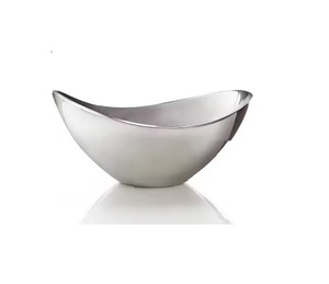 Bol à chocolat finition argentée Forme unique Designer Fruit Servant des collations Servant du métal Fabriqué en Inde - Product Image 1