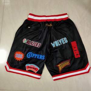 Ensemble de basket-ball Uniforme de l'équipe de basket-ball Short Retro Chicago Red Shorts Classic Western Conference Teams Basketball Shorts - Product Image 2