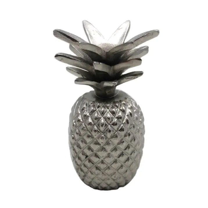 Aluminium Ananas Figur poliert Chrom fertig moderne Wohnkultur Ananas Ornamente Artikel Großhandel Hersteller