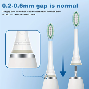 Dual Clean Inspired Round <b>Toothbrush</b> <b>Head</b> Refills Generic for Oral Bs Electric Brush <b>Heads</b> Wholesale OEM Factory Price - Product Image 4