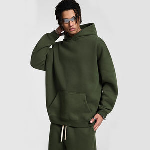 Sweat-shirts à capuche en coton de haute qualité avec logo personnalisé, impression DTG, 350 g/m², épaules tombantes, surdimensionnés, décontractés, pour hommes - Product Image 6