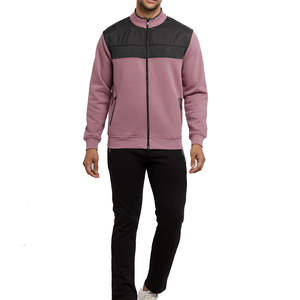 Diseño de logotipo personalizado cremallera 2 piezas deportes al aire libre correr Fitness Top para hombres invierno ropa casual chándal - Product Image 1