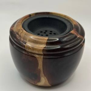 Most Trending Deep Blue Handmade Resin Epoxy Bakhoor <b>Burner</b> Indian Ramadan Special Trending Epoxy and Wooden Round Bakhoor Gift - Product Image 2