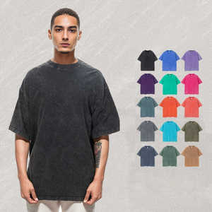 DCY Gris Acid Wash T-Shirt Surdimensionné, Mineral Acid Washed Tshirt Tee Oversized,Custom Wholesale Surdimensionné Stone Acid Wash T Shirt - Product Image 6