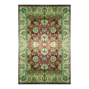 มือหนึ่งที่ผูกเชือก peshwar และ Khotan พรม8'9x6'3 Pes_Kho_256 - Product Image 1