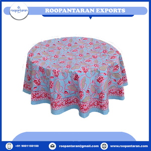 Meilleure vente nappe Jacquard 100% coton 20 feuilles 180 Cms blanc mariage coureurs main bloc imprimé brodé bien Table - Product Image 2